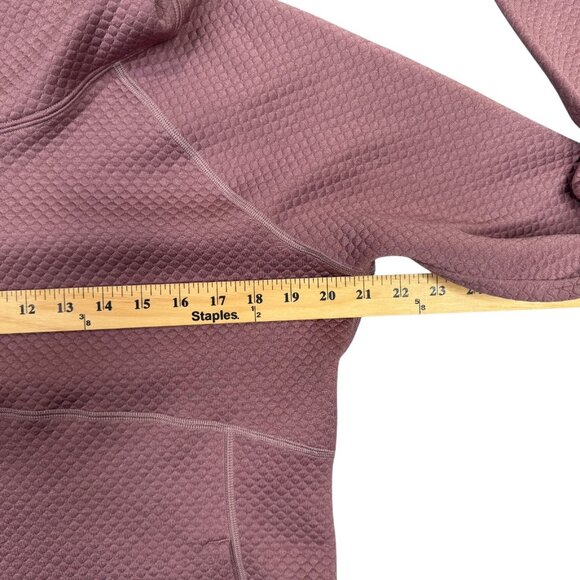 Marmot Annie Quilted Sweatshirt Womens Large Pink Long Sleeve Cowl Neck Pullover - Picture 6 of 10